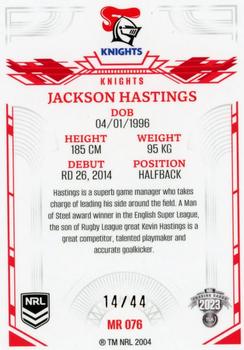 2023 NRL Traders Elite - Mojo Ruby #MR076 Jackson Hastings Back